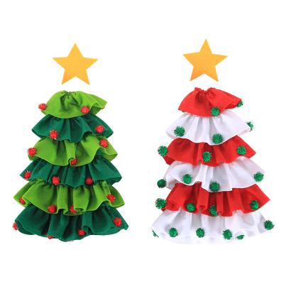 China Wholesale Christmas Tree Wine Bottle Cover For Christmas Dinner Table Decorations for sale