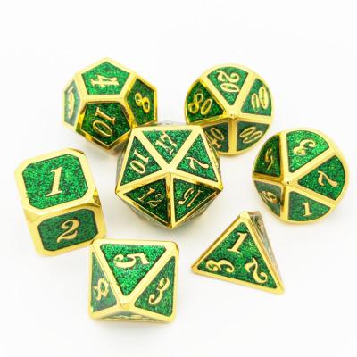 China 7pcs dice set empty dice charm polyhedral dungeon and dragon polyhedral dnd dnd 7pcs acrylic marble set for sale