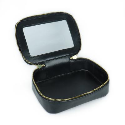 China Fashion Logo Custom Travel Carry Cosmetics Storage Bag Black Cosmetic Bag for sale