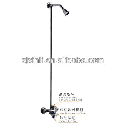 China Without Slide Bar High Quality Brass Delay Shower Faucet, Self Closing Mixer Tap, Chrome Finish and Wall Mounted for sale