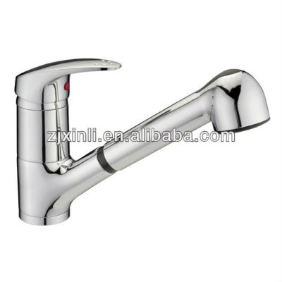 China Contemporary High Quality Brass Pull Out Kitchen Sink Mixer, Polish and Chrome Finish, Best Selling Mixer for sale