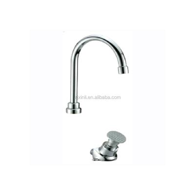 China X10164 Contemporary Deck Mounted Foot Pedestal Faucet Chrome Finish Brass Hardware for sale