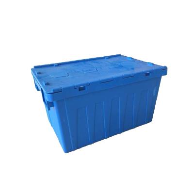 China Buying Rental Reusable Recyclable Cheap Lockable Toys Clothes Stackable Organizer Packing Storage Tote Plastic Moving Box With Lid for sale