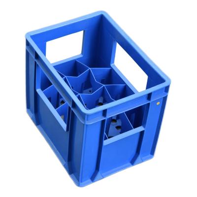 China Mesh Customized High Quality 12 20 24 40 Plastic Beer Bottle Crates Juice Turnover Storage Transport Stackable Bottle Glass Wine for sale