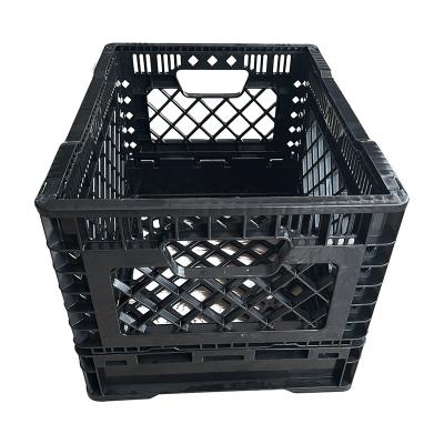 China Wholesale Recyclable Stackable Collapsible Collapsible HDPE Stackable Container Collapsible Plastic Crates For Milk for sale