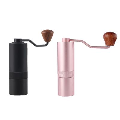 China Mini Portable Hand Stainless Steel Coffee Grinder Viable Manual Coffee Brushed Stainless Steel Bean Grinder for sale