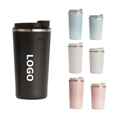 China Sustainable Wholesale 500ml Stainless Steel Vacuum Insulated Eco-friendly Take Away Travel Coffee Mug With Lid for sale