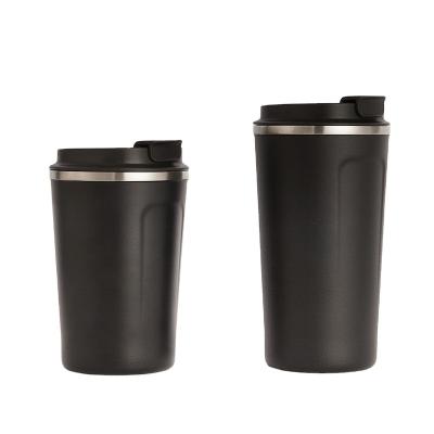 China Viable Custom Logo Vacuum Stainless Steel Cup Insulated Double Wall Tumbler To Go Reusable Coffee Mugs With Lid for sale