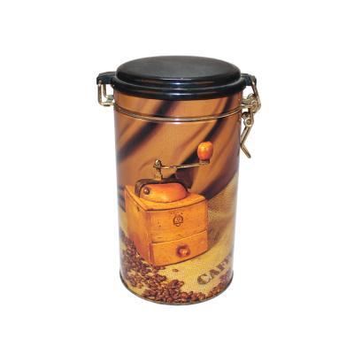 China Recyclable coffee tin cans coffee bean airtight tin can coffee tin with degassing valve for sale