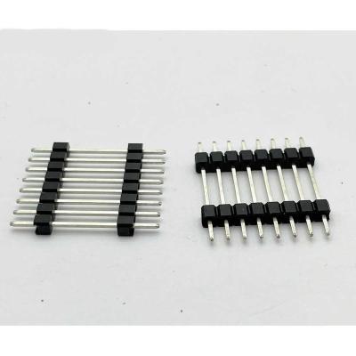 China Custom Ph2.0 PCB Pin Header Right Angle Dip 1 Row Single Plastic Slot Pin Headers Male Header Board To Board for sale