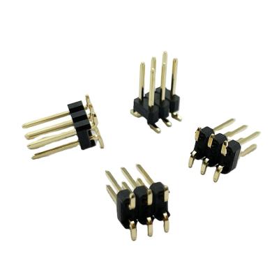 China PCB 2.54mm Pitch Automotive Pin Connector SMT Male Connector 2x03 for sale