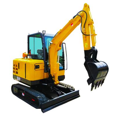 China Farms Rumble 3ton Micro Swing Excavator Mini Digger Small Excavation Equipment For Construction Works for sale