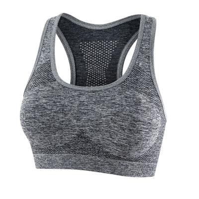 China Breathable Women Fitness Yoga Bra Ladies Sports Professional Shockproof Gather Wireless Bra for sale