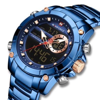 China 2019 new luxury men's watches naviforce de hombre de alarm relojes in relogio masculino relojes navy force 9163 wristwatches for sale