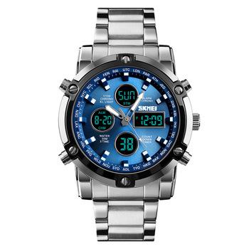 China Classic Alarm SKMEI Brand 5ATM Waterproof Watch ODM Watches Digital Watches Men for sale