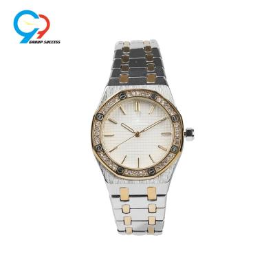 China Mix Water Resistant Silver Gold Plated With Soft Screws Watch Japan Miyota Man Watch for sale