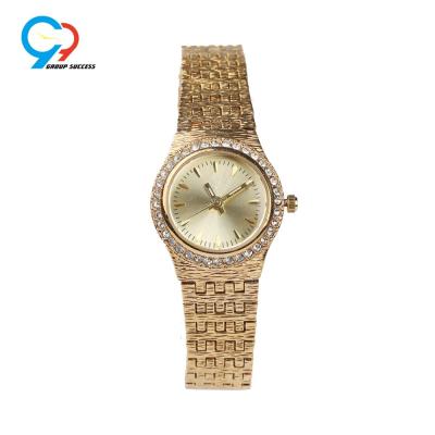 China Shiny Water Resistant Gold All Alloy Ladies Watches IPG Jewelry Wristwatch for sale