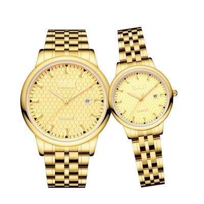 China Cheap 304 gold high quality gold stainless steel quartz wrist watch fashion movt japan water resistant mens wrist watches cheap calendar date function for sale