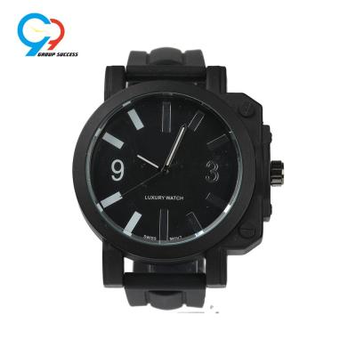 China Black Half Black White Half Dial Watch Water Resistant Japanese Alloy Movement Wrist Watch for sale