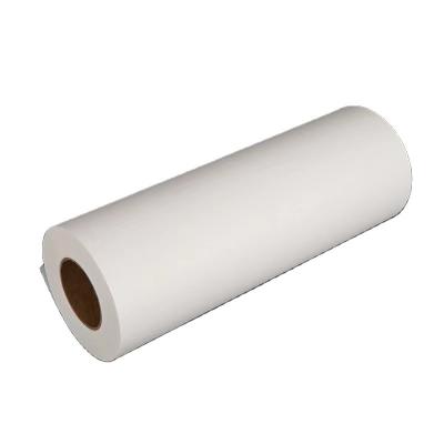 China 180-250 degree Celsius high transfer rate 35gsm quick dry printed heat transfer paper 44 inch sublimation paper roll for sale