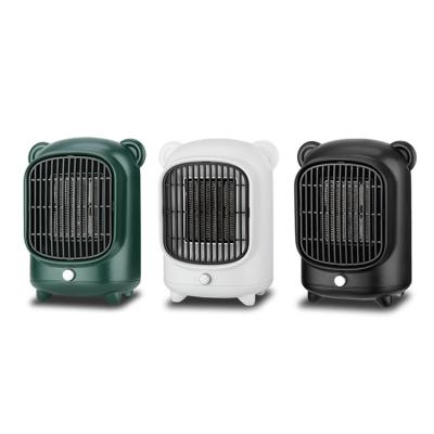 China wholesale hotel desktop mini ptc ceramic fan portable electric smart home heater 220v 500w for winter for sale