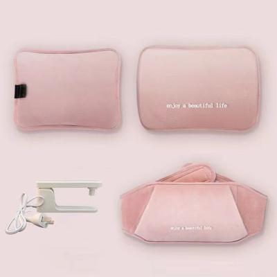 China Two in Filling and One Hand Heating 220v USB Portable Rechargeable Electric Hot Water Bottle Heater Women Bag Heater for sale