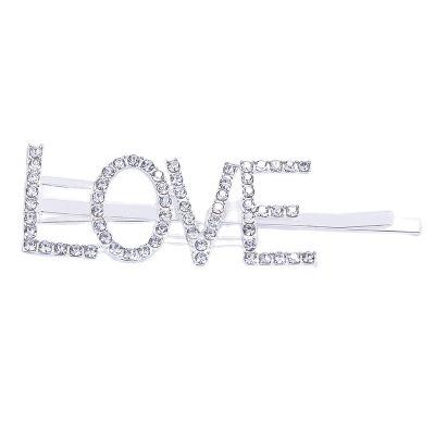 China Fashionable Hot Selling Female Hair-clips Letter Crystal Headband Personalized Jewelry Women Korean Tiaras for sale