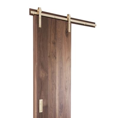 China Hoone Hardware Kit Wood Door Sliding Long Modern Hot Selling Barn Door Handle Retro for sale