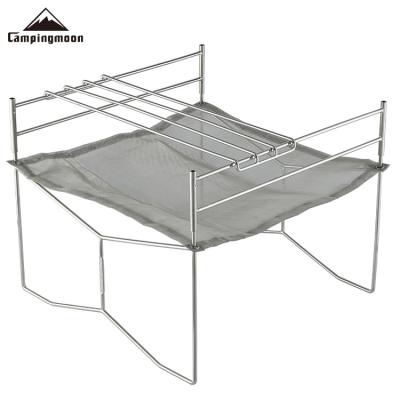 China 44*33.5*3.5CM OEM SOLO-303 Fire Outdoor Firewood Rack Heaters Portable Foldable Chargrill BBQ Fire Pit for sale