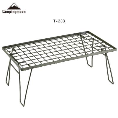 China Iron Folding Table Fishing Table Folding Puzzle Easy Carry Outdoor Camping Multifunctional Table for sale