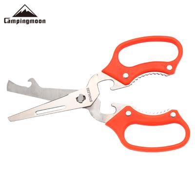 China Eco-friendly Outdoor Multifunctional Professional Stainless Steel Scissors Camping Kitchen Scissors Detachable Scissors for sale