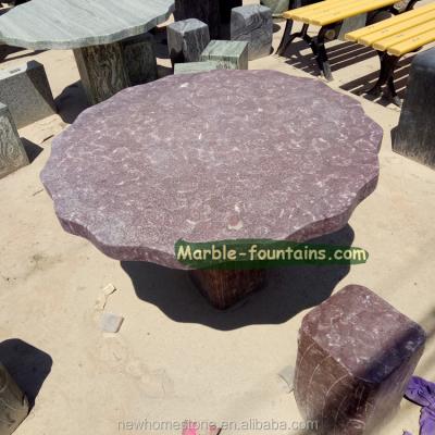 China Outdoor Set Garden Decoration Round Table Modern Marble Stone Coffee Table for sale