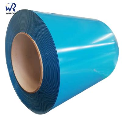 China Forms Cold Rolled Color PPGI Coated Steel Roof Sheet Coil Price With Blue, Red, Green, White Colors for sale