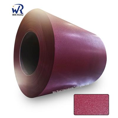 China Matt PPGI Forms Coils Galvalume Prepainted Steel Coils with Wine Red Color Matte for sale