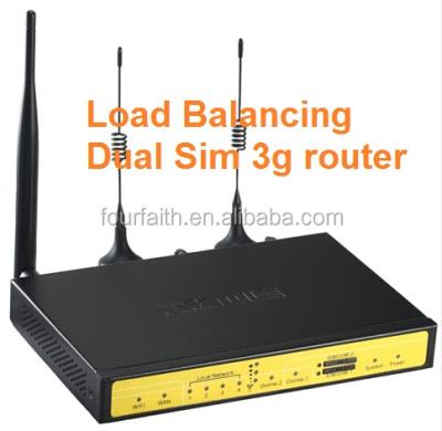 China ENTERPRISE M2M 3g dual sim card slot industrial load balancing router with 4 LAN ports F3B32 for sale