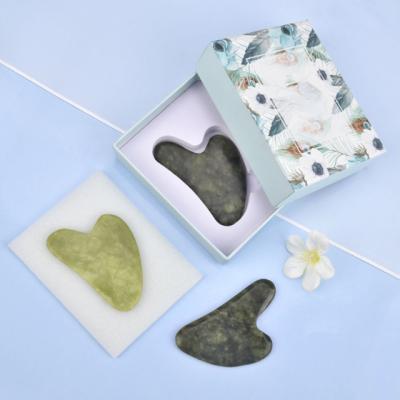 China High Quality Home Tool Jade Stone Gua Sha Facial Face Use Beauty Massage Jade Guasha Tips for sale