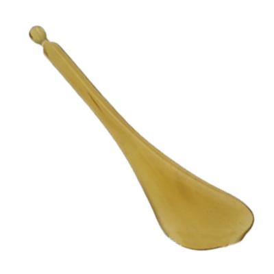 China Natural Yellow Face Body Ox Horn Arm Leg Slimming V Line Face Gua Sha Massager Tool Gua Sha Scraper Board For Pain Removal for sale