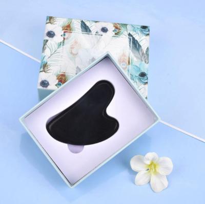 China Promotional Specials Black Beauty Jade Face Guasha Board Face Treatment for sale