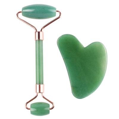 China 2022 New Face Style Guasha Board And Jade Roller Sets For Women Skin Care for sale