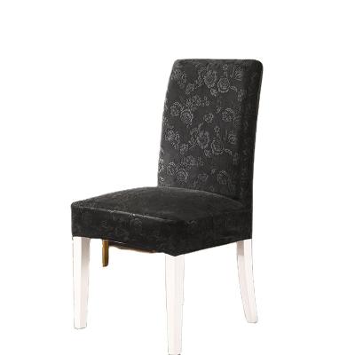 China Jacquard Home Decor Color Velvet Spandex Fabric Stretch Dining Room Velvet Chair Cover for sale