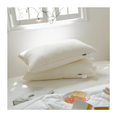 China PORTABLE factory direct sale 100% cotton deep sleep home textile hotel pillow pure feather for sale