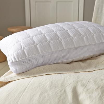 China Modern Design Star Super Soft Pure White Hotel Home High Quality Quilted Anti Dust Mite Pillow Cover for sale