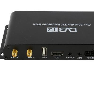 China dvb mobile digital T2 car tv receiver with 4 antennas 4 chips you can watching tv in the car! ! ! DT-102 for sale