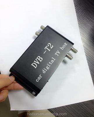 China Car DVB T2 TV Tuner Digital TV Receiver Box With 4 Antennas 1080p HD PVR 110*80*30mm for sale