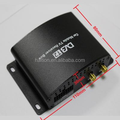 China digital car dvb-t tv receiver mpeg-4 2 tuner 2 antennas with high speed 180km/h all size for sale