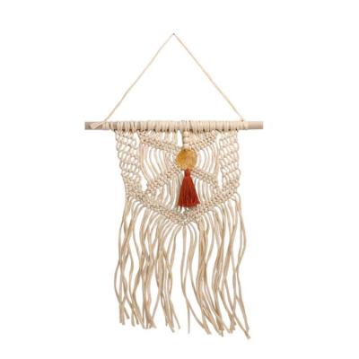 China Modern K&B Woven Raffia Wall Hanging Home Decor Macrame Tapestry Raffia Hanging Decoration for sale