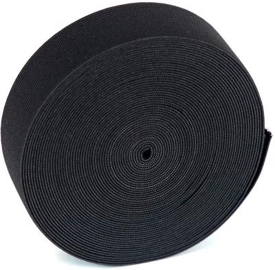 China Elastic Elastic Knit Stretch Band Spool - 12Y DIY Soft Band for Crafting, Sewing, Panty and Wig Making - Wide in Black or White D, Heavy for sale