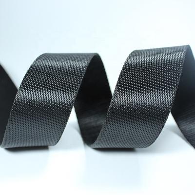 China Custom 38mm 30mm Viable 20mm Tubular Polypropylene PP Black Nylon Webbing 25mm Backpack for sale