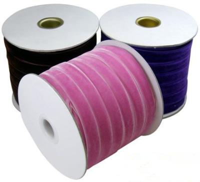 China Viable made in china, high quality coil wrapped velvet band, velvet webbing for sale