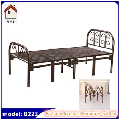 Китай china manufacturer metal folding single bed folding cot bed B223 продается